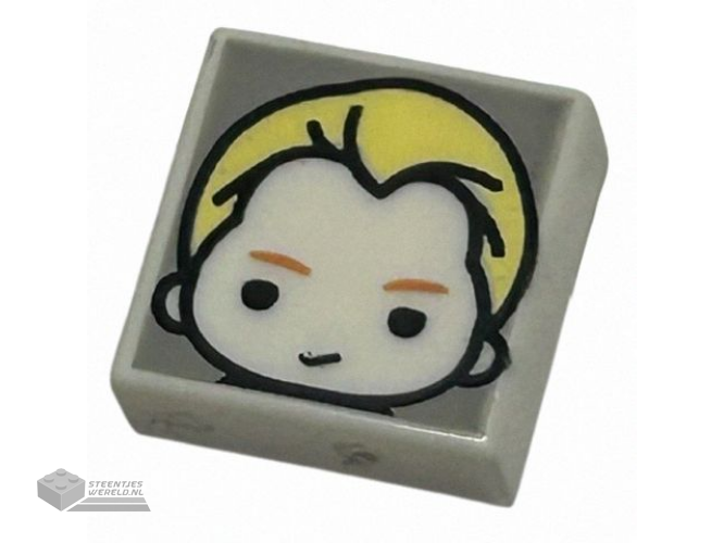 3626pb0633 – Minifigure, Head Female Black Eyebrows and Eyelashes, Medium Nougat Lips, and Open Mouth Smile with Teeth Pattern