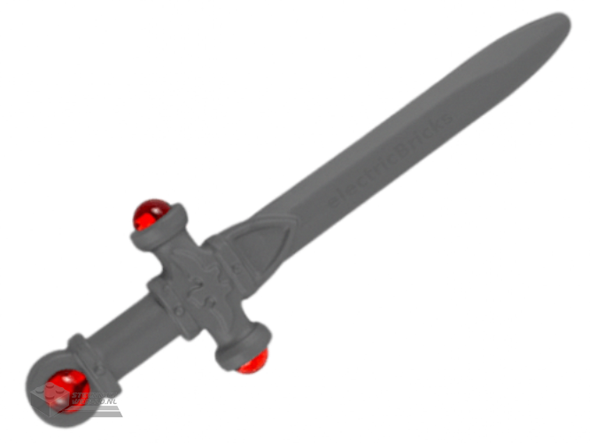 4924pb01 – Minifiguur, Wapenzwaard bedrukt