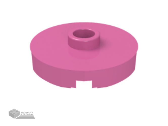 24866 – Plaat, rond 1 x 1 met bloemrand (5 bloemblaadjes)