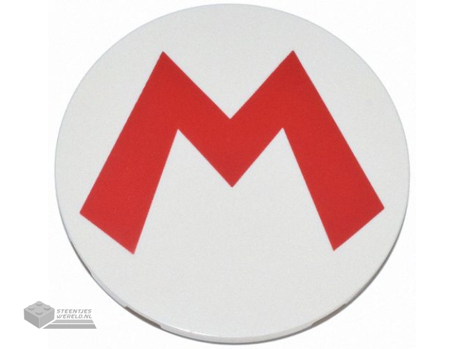98138pb320 – Tegel, rond 1 x 1 cm bedrukt