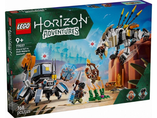 LEGO Horizon 77037 Aloy en Varl vs. Shell-Walker en Sawtooth – Aloy & Varl vs. Shell-Walker & Sawtooth