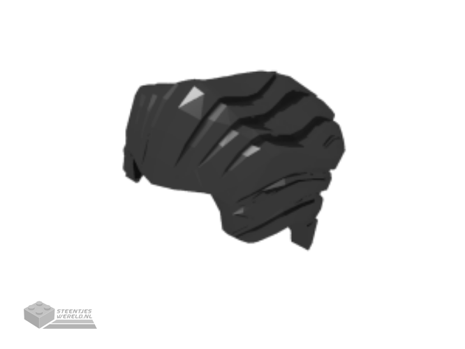 6278pb01 – Wiel 24 x 15 met pin-gat en gegoten zwart hard plastic bandpatroon