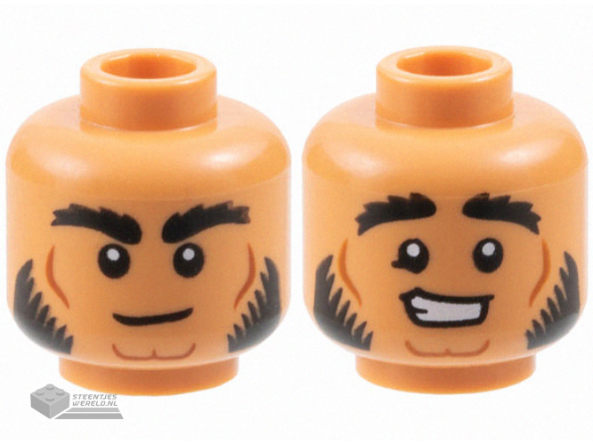 3626pb3706 Minifiguur hoofd bedrukt