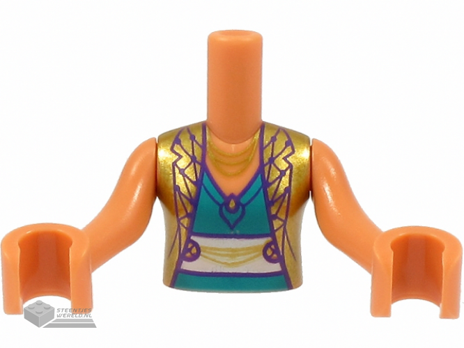 FTGpb324c01 – Torso Minipop Meisje Gouden Vest bedrukt