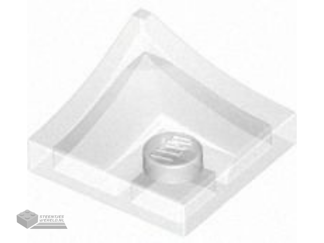 22388 – Dakpan 45° 1 x 1 x 2/3 Viervoudige bolle piramide