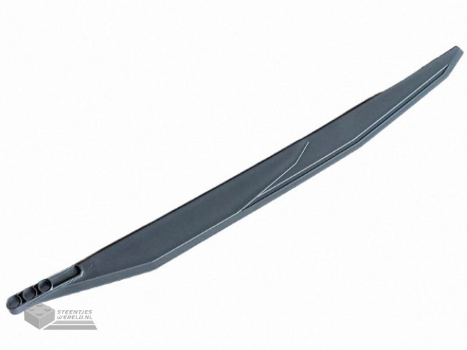 42545pb002L – Technic, Spatbord voor paneelauto, gebogen, 13 x 2 x 5 cm, rechte bovenkant bedrukt