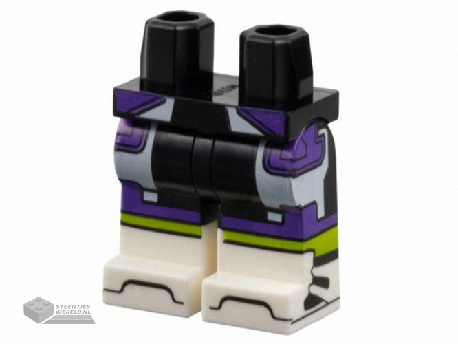37823pb01 – Minifiguur, kort, warrig haar met zijscheiding en oranje highlights