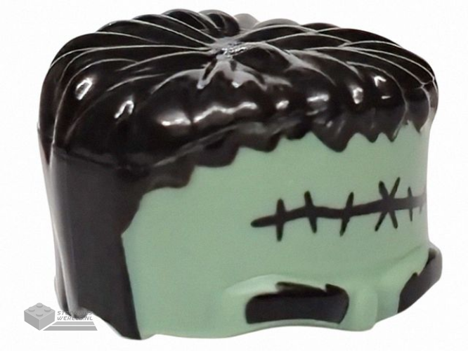 93556pb05 – Minifiguur, Hoofddeksel, Frankenstein-monster bedrukt