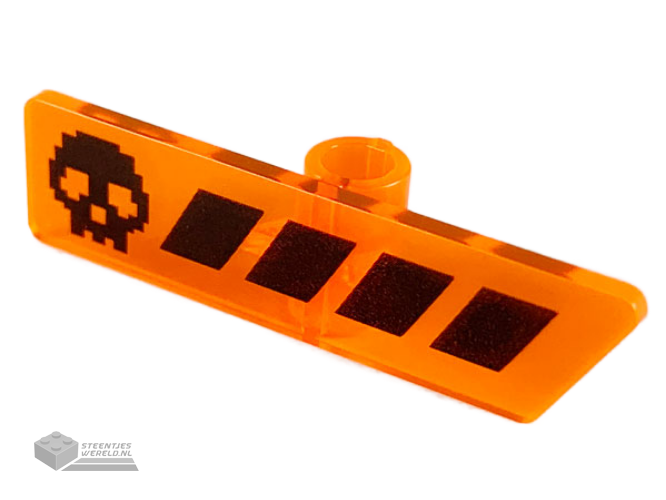3846pb058 – Minifiguur, driehoekig schild bedrukt