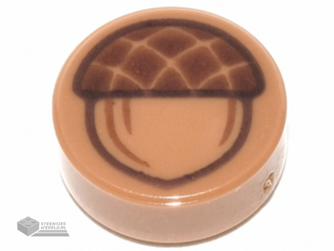 98138pb261 – Tegel, rond 1 x 1 met sushirolpatroon