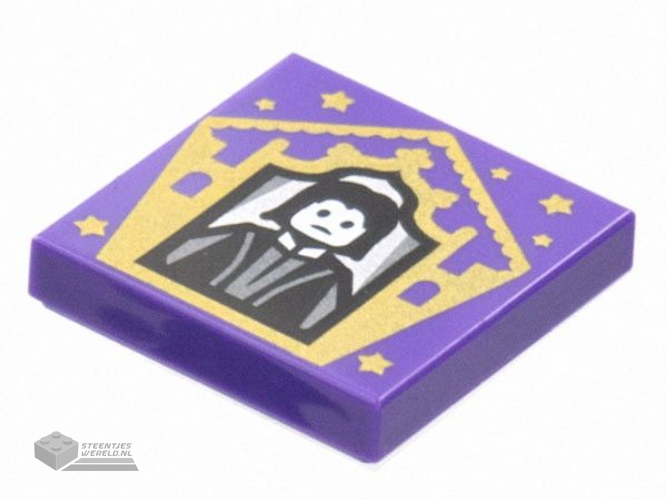 3068pb1744 – Tegel 2 x 2 met HP Chocolade Kikker Kaart Severus Snape Patroon