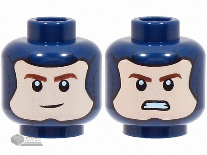 3626pb3458 Minifiguur hoofd 2-zijdig bedrukt