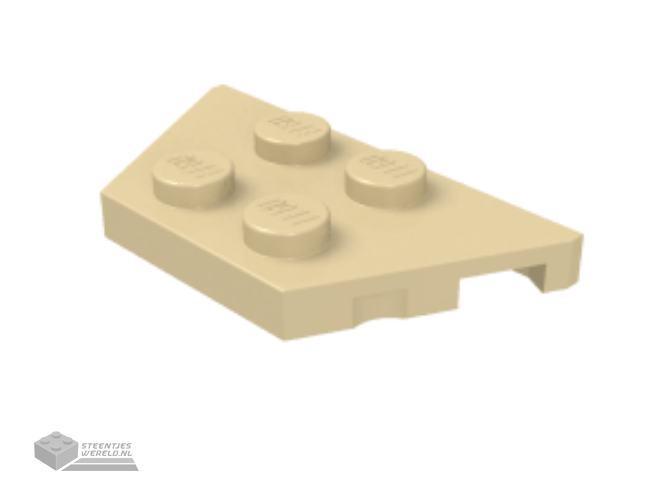 3386 – Steen, Rond 1 x 1 x 2/3 Halve Cirkel Uitgebreid met Zijnoppen