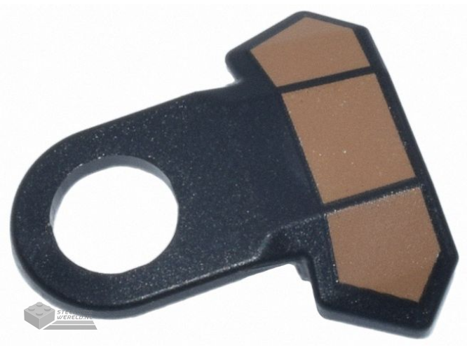 92747pb05 – Minifiguur, Elliptisch schild bedrukt