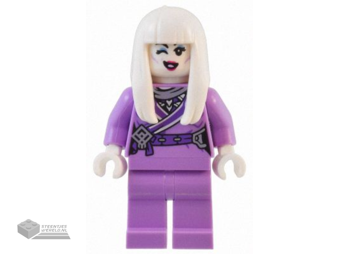 mk135 – Witte Botdemon – Middelgrote Lavendel Outfit