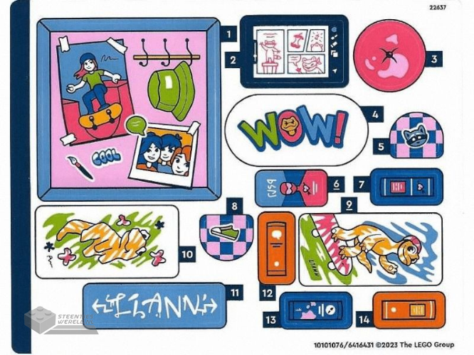 71738stk01 – Stickervel voor set 71738 – (71548/6321424)