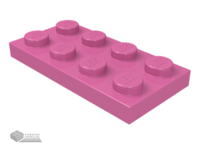 87580 – Plaat, aangepast 2 x 2 met groef en 1 bout in het midden (jumper)