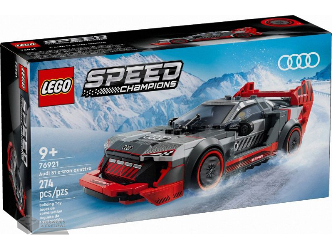 LEGO Speed Champions 76921 Audi S1 e-tron quattro racewagen – Audi S1 e-tron quattro bedrukt