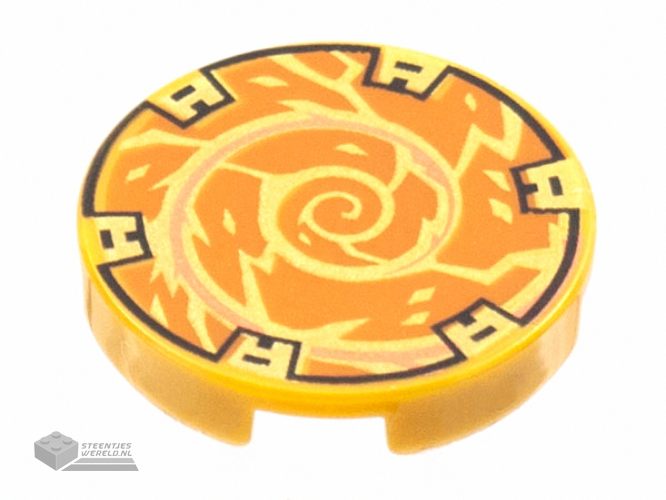 14769pb451 – Tegel, rond 2 x 2 bedrukt