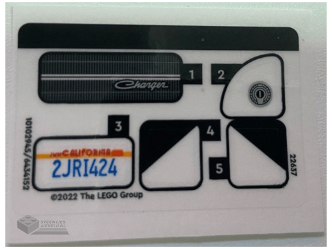 76454stk02 – Stickervel voor set 76454, vel 2, gespiegeld – (10114173/6551865)
