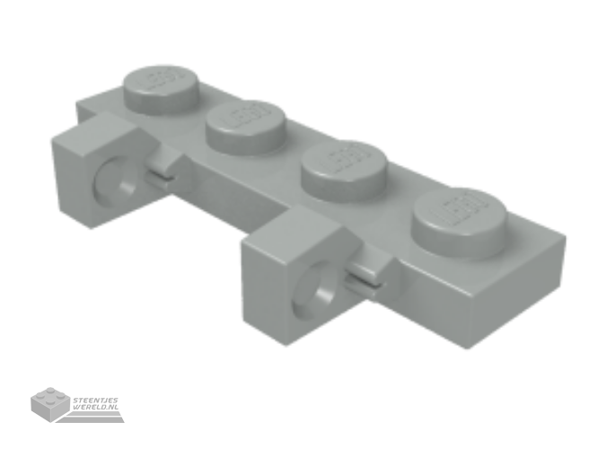 44568 – Scharnierplaat 1 x 4 Vergrendeling Dubbel 1 Vinger aan de zijkant