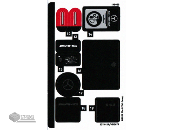 3626pb3814 Minifiguur hoofd bedrukt