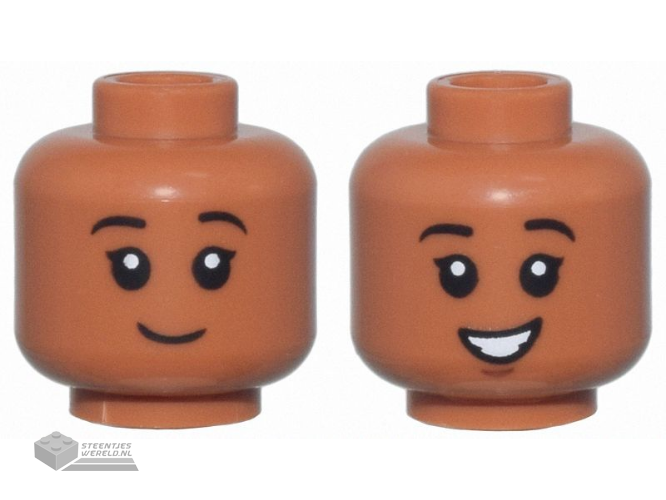 3626pb3591 Minifiguur hoofd kind 2-zijdig bedrukt
