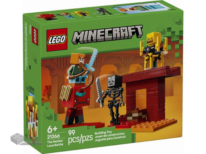 LEGO Minecraft 21266 De lavastrijd in de Nether – The Nether Lava Battle