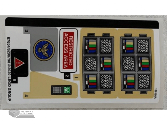 41667stk01 – Stickervel voor set 41667 – (77570/6338178)