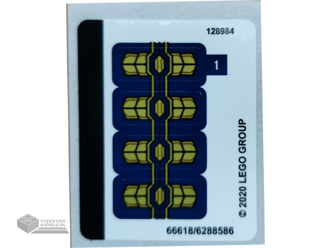 42670stk01 – Stickervel voor set 42670, vel 1 – (10110452/6521009)