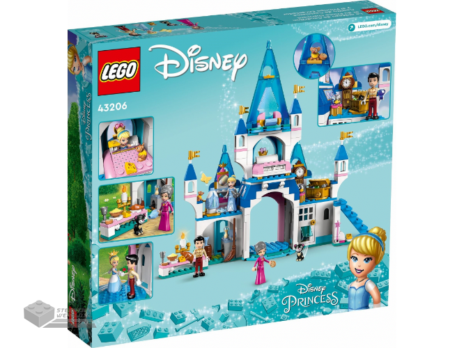 LEGO Disney 43206 Het kasteel van Assepoester en de knappe prins - Cinderella and Prince Charming's Castle - Afbeelding 7