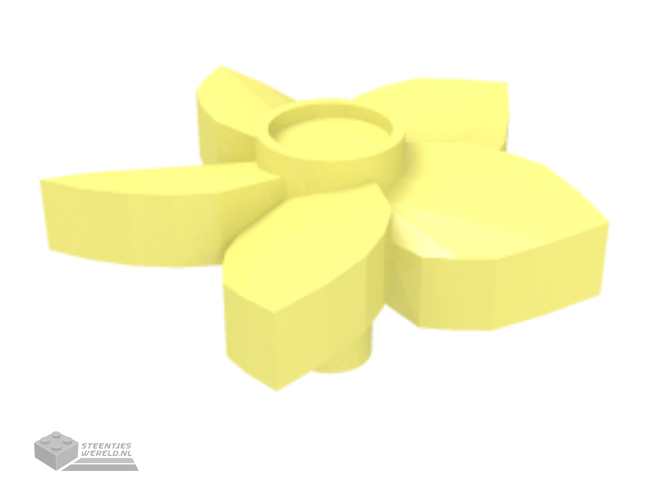24866 – Plaat, rond 1 x 1 met bloemrand (5 bloemblaadjes)