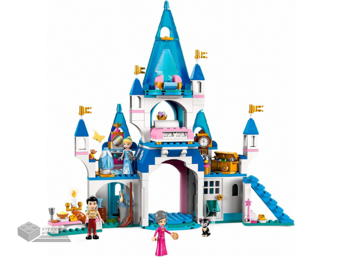 LEGO Disney 43206 Het kasteel van Assepoester en de knappe prins - Cinderella and Prince Charming's Castle - Afbeelding 3