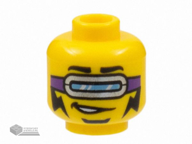 3626pb3080 Minifiguur hoofd bedrukt