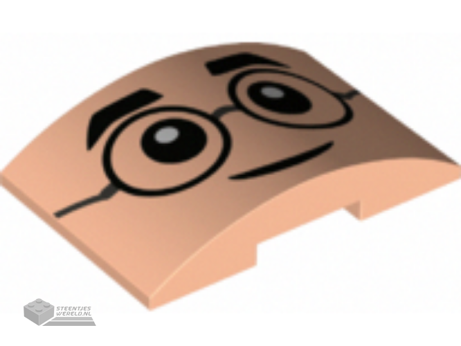 93273pb217 – Dakpan, gebogen 4 x 1 x 2/3 dubbel bedrukt