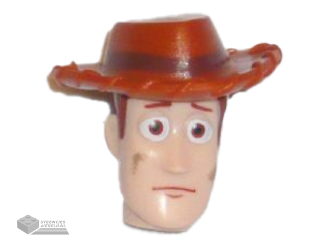 87767pb02 – Minifiguur, Hoofd Man bedrukt