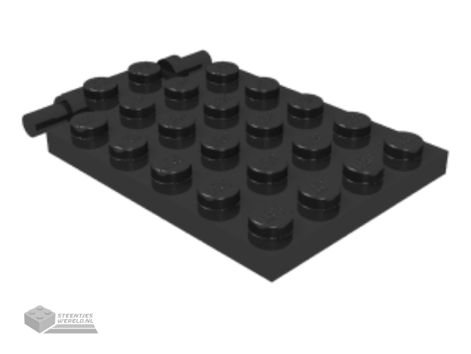 32249 – Technic, Hefarm, Aangepaste L-vormige kwartellips dun 3 x 3
