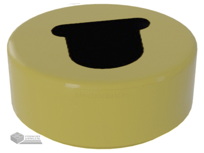 98138pb240 – Tegel, rond 1 x 1 bedrukt