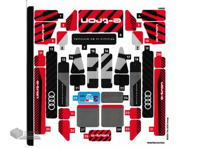 71738stk01 – Stickervel voor set 71738 – (71548/6321424)