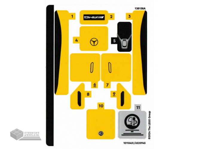 76454stk02 – Stickervel voor set 76454, vel 2, gespiegeld – (10114173/6551865)