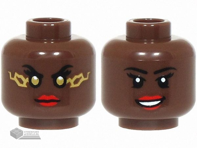 3626pb3458 Minifiguur hoofd 2-zijdig bedrukt