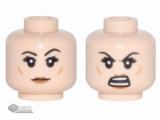 3626pb3458 Minifiguur hoofd 2-zijdig bedrukt