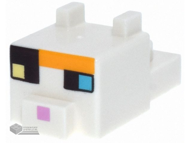 24008pb12 – Gepixelde wezenskop bedrukt