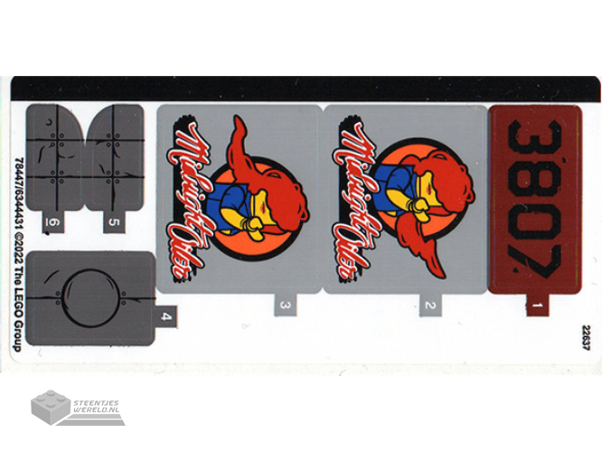 77256stk01 – Stickervel voor set 77256 – (10115856/6585755)