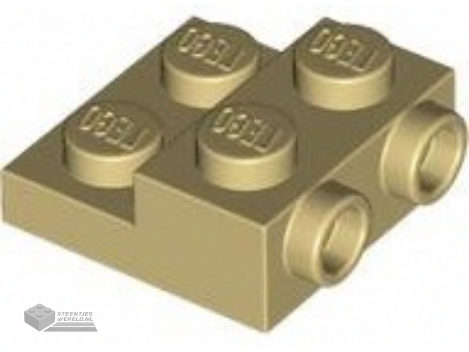 4085d – Plaat, aangepast 1 x 1 met open O-clip dik (verticale grip)