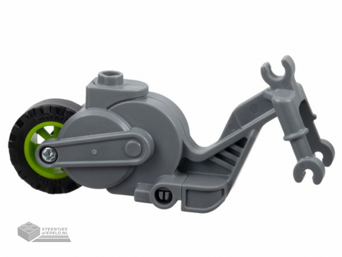 69869c03 – Flywheel Stuntz Rijfiets met limoengroen achterwiel en zwarte band
