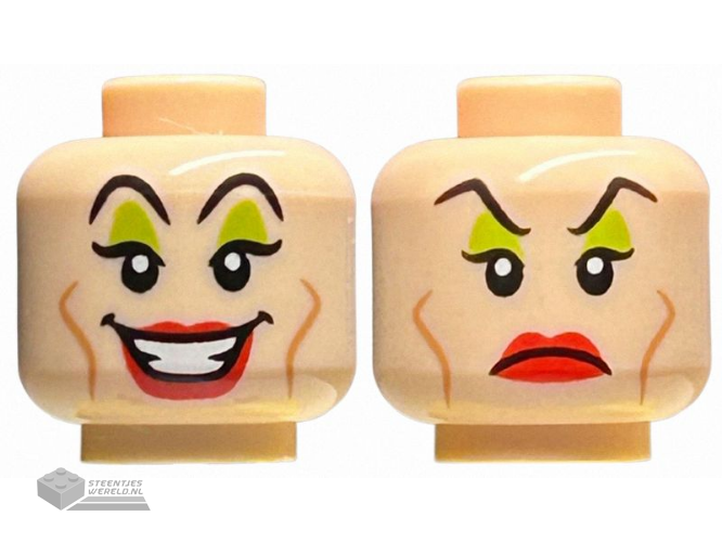 3626pb3591 Minifiguur hoofd kind 2-zijdig bedrukt