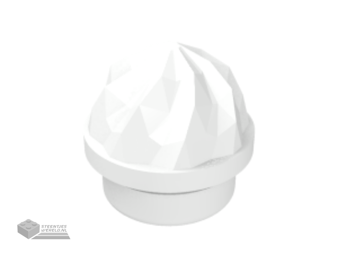 24866 – Plaat, rond 1 x 1 met bloemrand (5 bloemblaadjes)