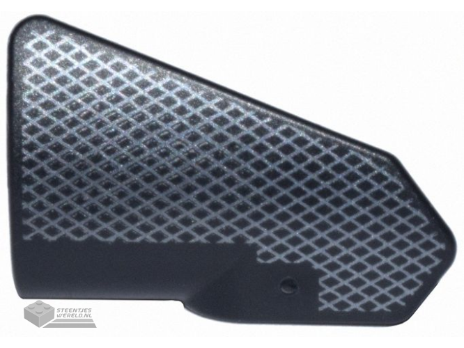 42545pb002L – Technic, Spatbord voor paneelauto, gebogen, 13 x 2 x 5 cm, rechte bovenkant bedrukt