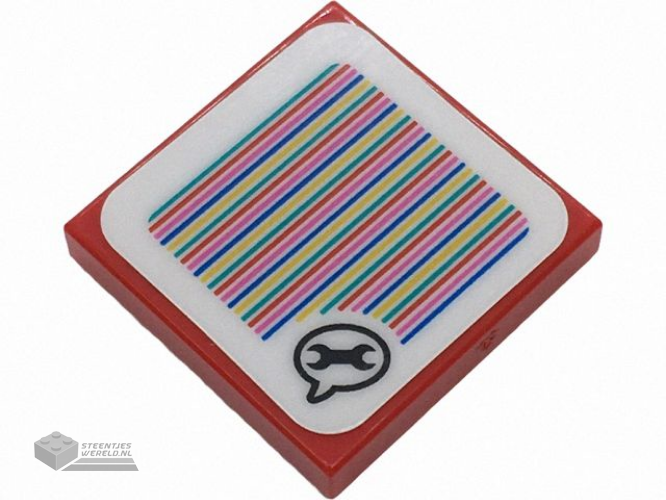 66857pb044 – Tegel, rond 2 x 4 ovaal bedrukt